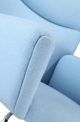 Fabric Velvet Upholstered Danish Replica Chairs , High Wing Back Replica Furniture Chairs