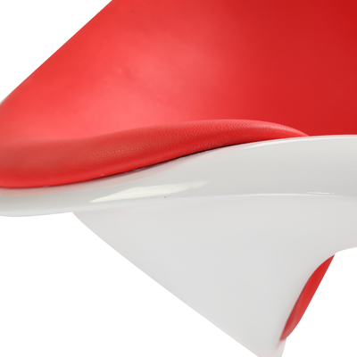 Modern Glossy Paint Modern Occasional Chairs Fiberglass Material With PU Seat