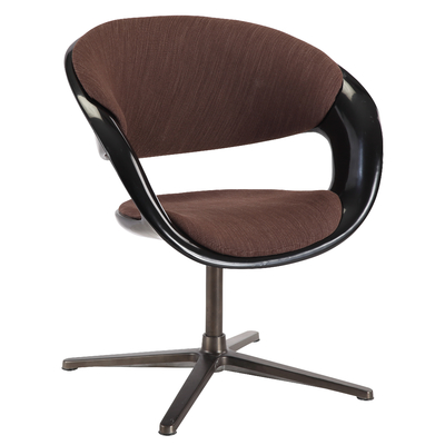 Modern Glossy Paint Modern Occasional Chairs Fiberglass Material With PU Seat