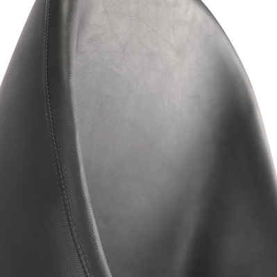 Black PU Upholstering Modern Sitting Chairs Save Storage Space For Relaxing