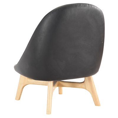 Black PU Upholstering Modern Sitting Chairs Save Storage Space For Relaxing
