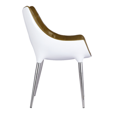 Fiberglass Modern Restaurant Chairs Metal Frame For High Class Hotel