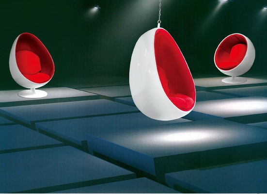 Fashion Bedroom Or Showroom Clear Egg Chair Customized Cushion Color