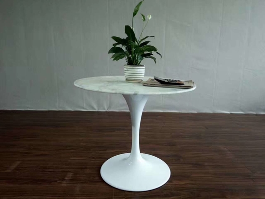 Bản sao nội thất hiện đại Bàn cà phê sợi thủy tinh / Bàn hoa tulip trắng