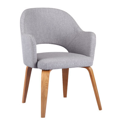 Kích thước 90 * 65 * 65cm Ghế nhà hàng hiện đại Xám Xám bọc với 4 chân đế