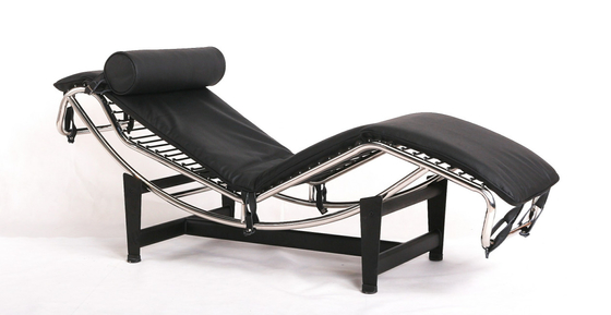 Nội thất sinh sản Ghế da thật, Ghế sắt hiện đại Chaise Lounge Trong nhà