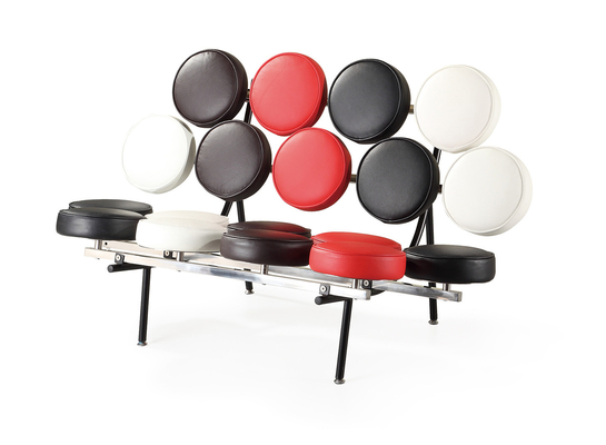 Marshmallow Design Ghế da đơn giải trí chính hãng với khung thép không gỉ